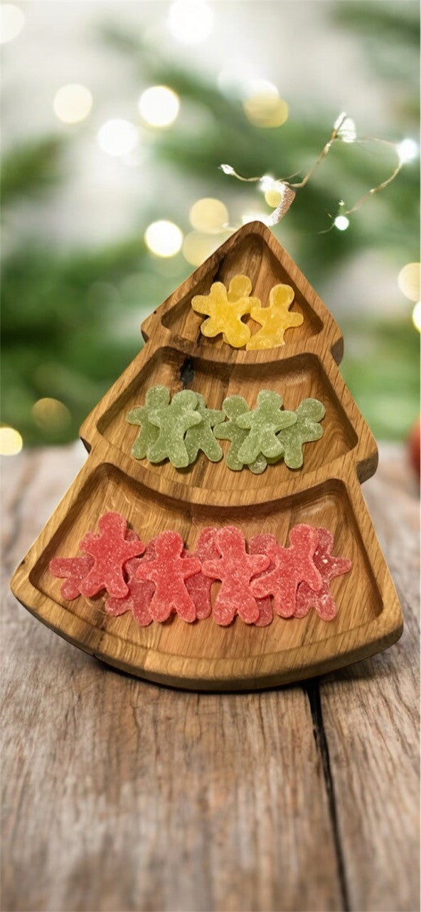 Juletre smågodtskål i ask